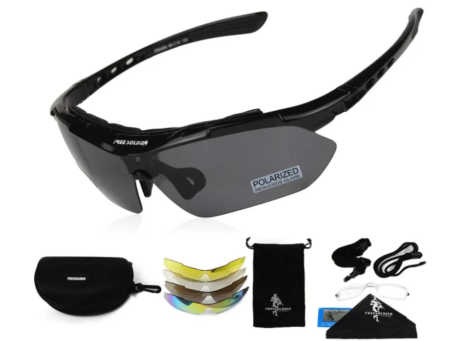 Wrap-around ballistic safety glasses for airsoft