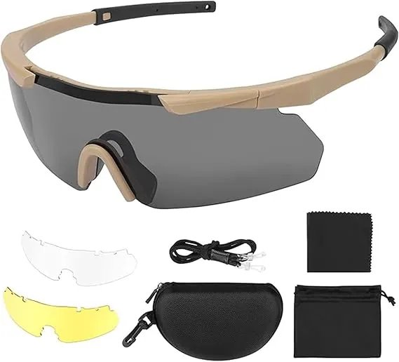 Military-style full-seal airsoft goggles with tinted lens