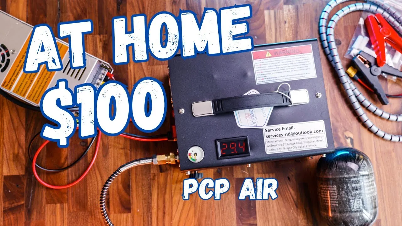 Budget PCP air compressor filling an HPA tank